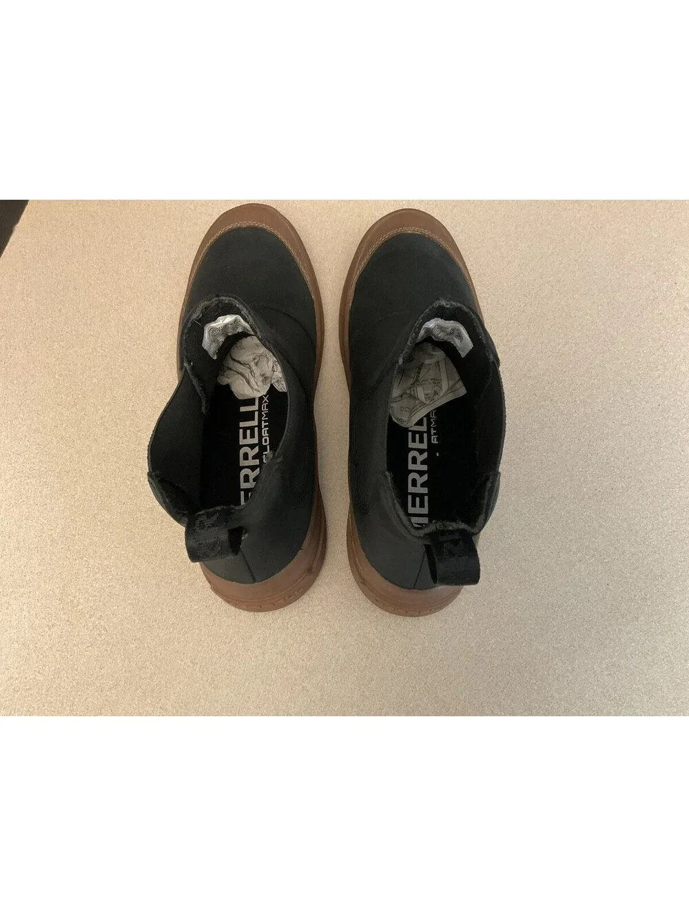 Womens Merrell Harper Pull On Black Waterproof Leather Chelsea Boots. Size 8.5